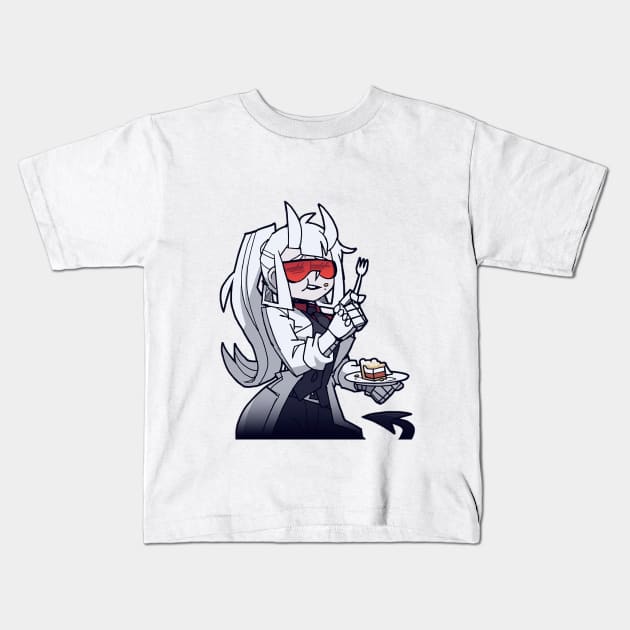 Loremaster Pie Helltaker (Examtaker) Kids T-Shirt by wark